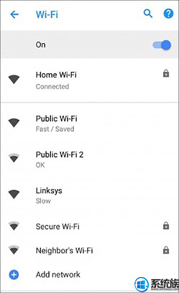 谷歌Android 8.1系统可显示公共WiFi网速