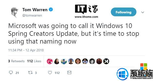 微软最新版或弃用Windows10 1803创意者更新春季版名称：简称4月更新
