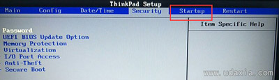 联想ThinkPad T470重装系统U盘无法启动怎么办？进bios设置启动教程