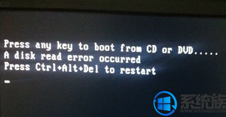 重装系统后开机出现a disk read error occurred无法开机怎么办