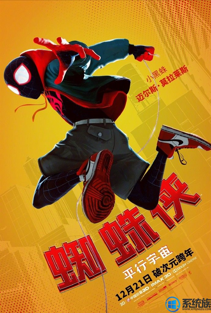 《蜘蛛侠：平行宇宙》发布中文版宣传海报