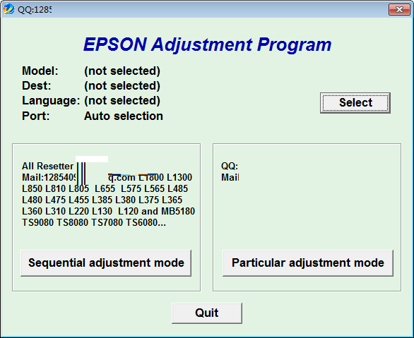 Epson Adjustment Program个人版