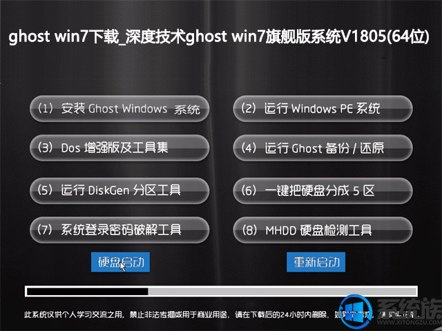 ghost win7下载_深度技术ghost win7旗舰版系统V1805(64位)