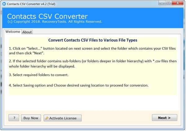 Contacts CSV Converter中文版